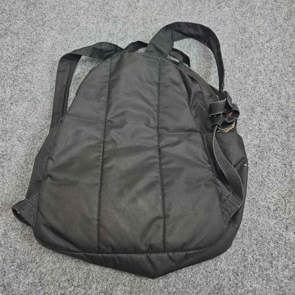 Herschel Supply Black Classic Backpack Red Striped‎ Lining Zip Minimal Urban